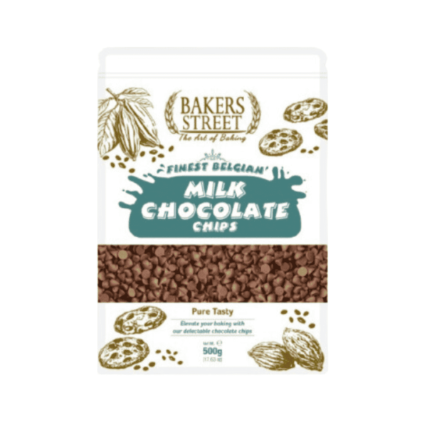 Bakers Street Milk Chocolate Chips 500g