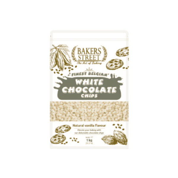 Bakers Street White Chocolate Chips 1Kg