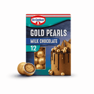 Dr Oetker 12 Milk Chocolate Gold Pearls