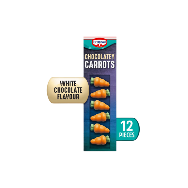 Dr. Oetker 12 White Chocolatey Flavoured Carrots 13g