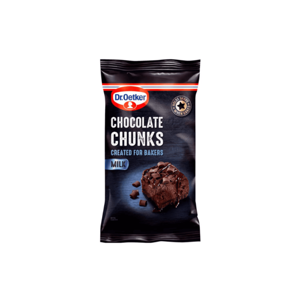 Dr. Oetker Milk Chocolate Chunks 100g