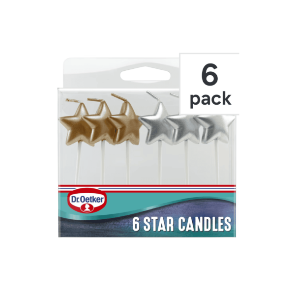 Dr. Oetker Star Candles 6 Pack