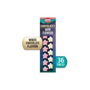 Dr. Oetker 36 White Chocolatey Mini Flowers 13g