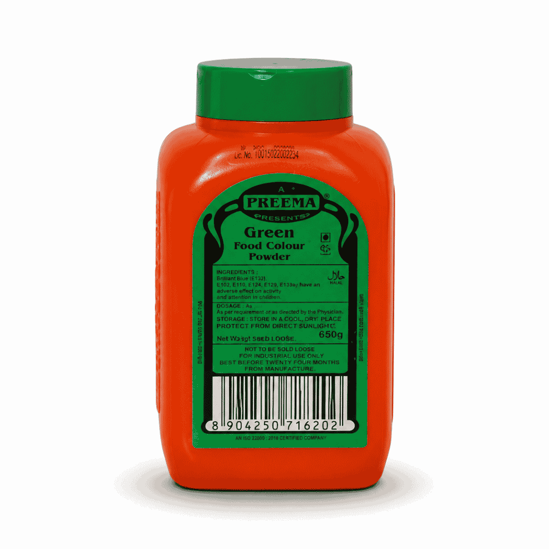 Preema Green Food Colour Powder