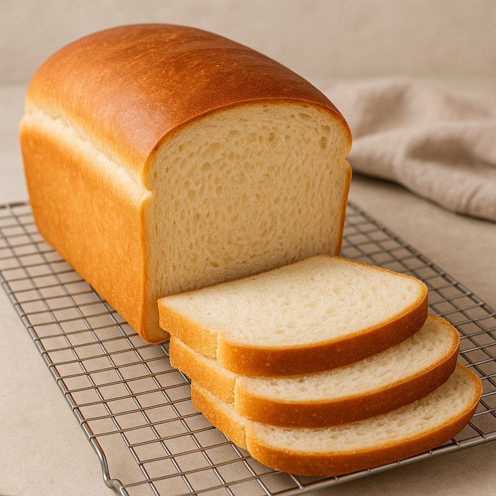 Fluffy White Sandwich Loaf Recipe
