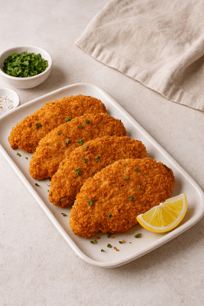Crispy Golden Baked Chicken Cutlets