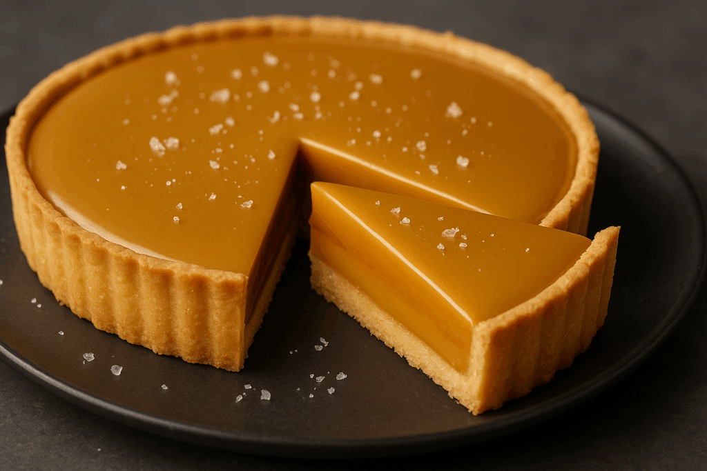 Gold Chocolate Salted Caramel Tart Recipe