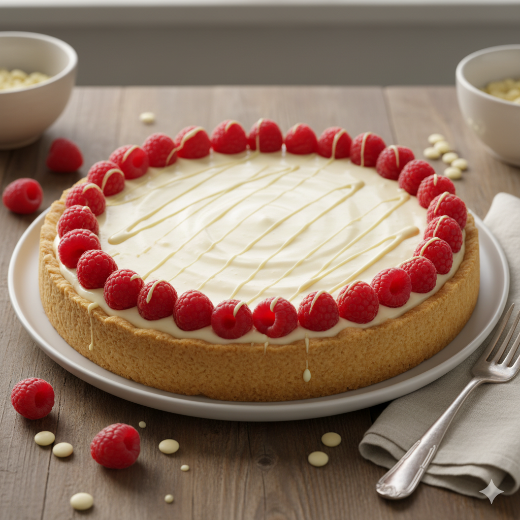 Decadent White Chocolate & Raspberry Mousse Tart Recipe
