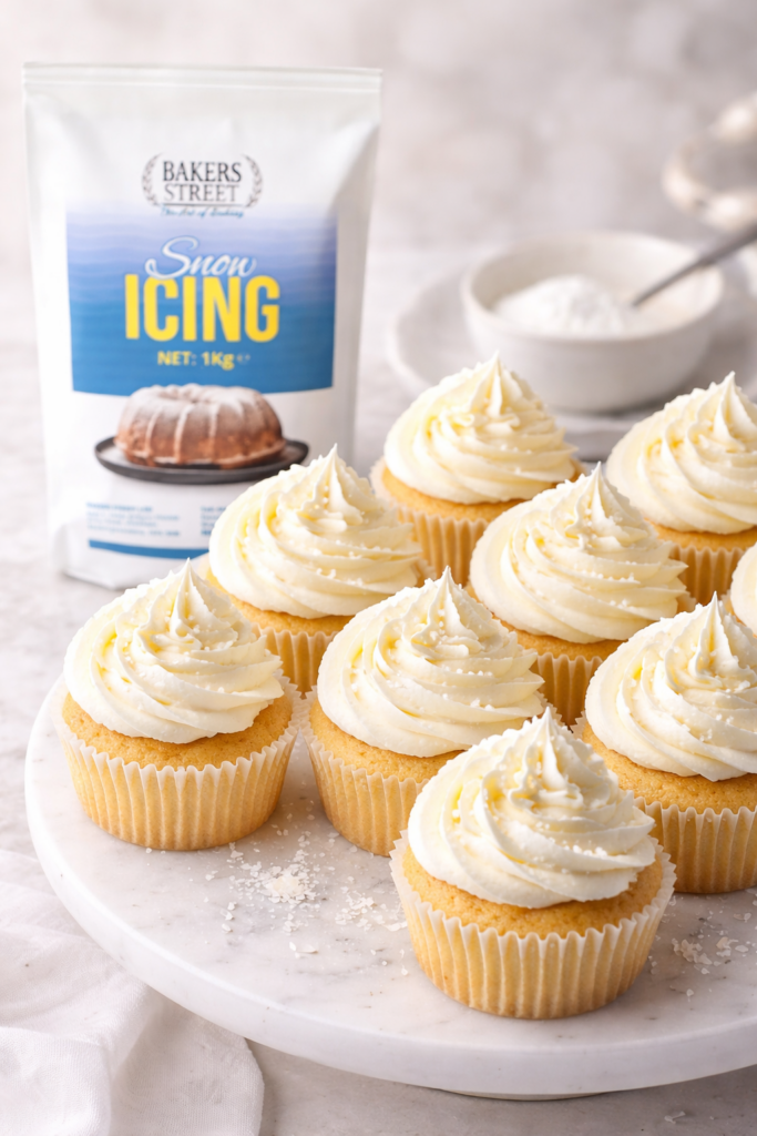 Snow-White Vanilla Buttercream Frosting Recipe