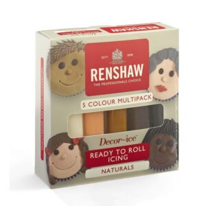 Renshaw Natural Colours Multipack Ready To Roll Icing 6x5x100g
