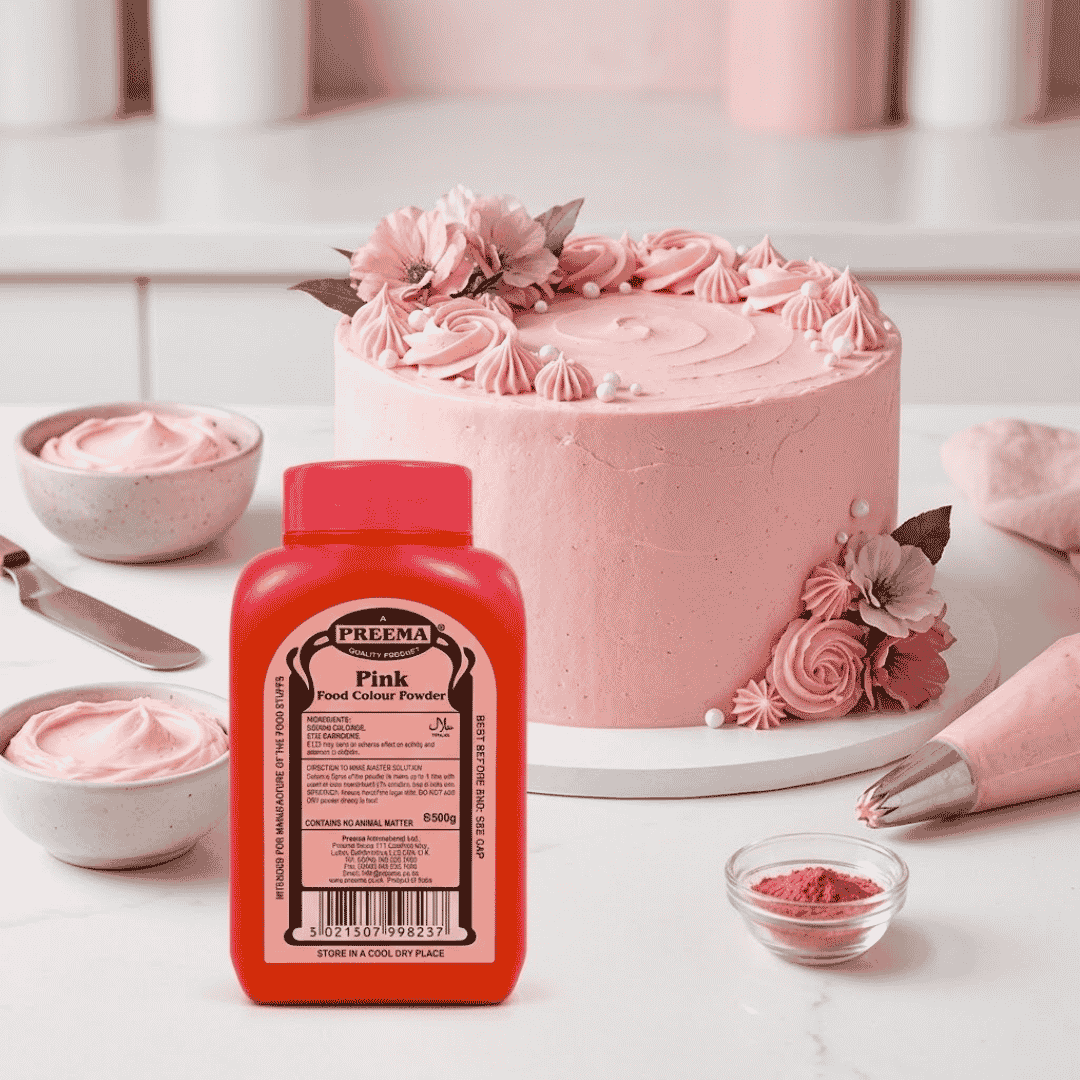 Preema Pink Food Colour Powder