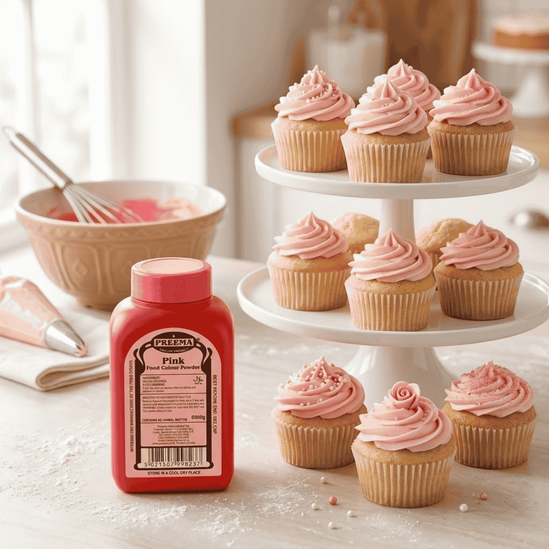 Preema Pink Food Colour Powder